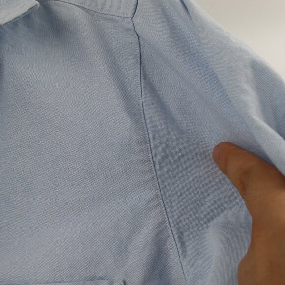 Frank eileen shirt Women's Medium Silvio Untuckable Button-Up Shirt Cotton blue - Picture 5 of 13